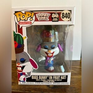 Funko Pop! Looney Tunes Bugs Bunny in Fruit Hat Vinyl Figure